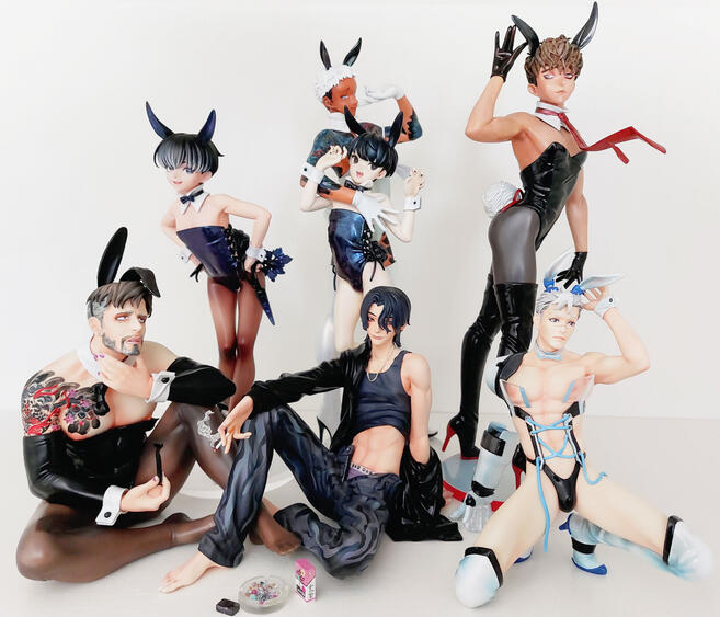 Resin GK, boy gang and the reason I started this hobby, because we lack male figures.